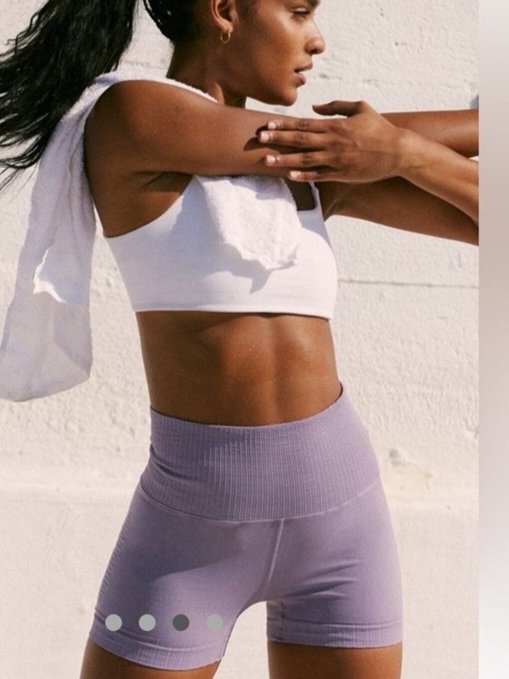 Free People Purple Good Karma Shorts Size XL